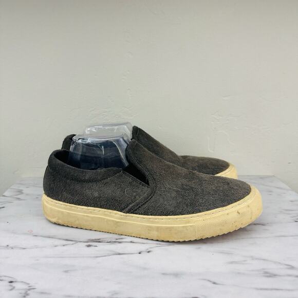 Vegetarian Shoes Gray Slip On Faux Suede Loafers Men’s Size 8.5 - Picture 4 of 10